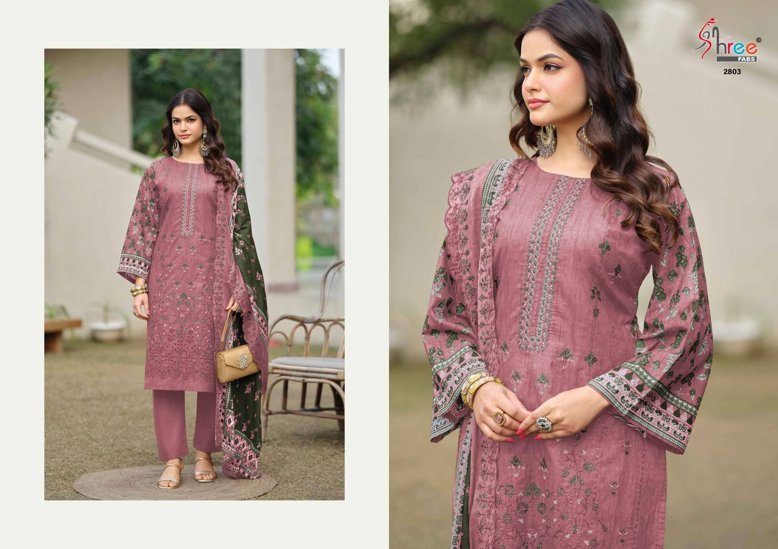 BIN SAEED LAWN COLLECTION VOL-28 By Shree Fab 2801 to 2806 Series Pakistani Stylish Beautiful Colourful Printed & Embroidered Party Wear & Occasional Wear Pure cotton Dresses At Wholesale Price